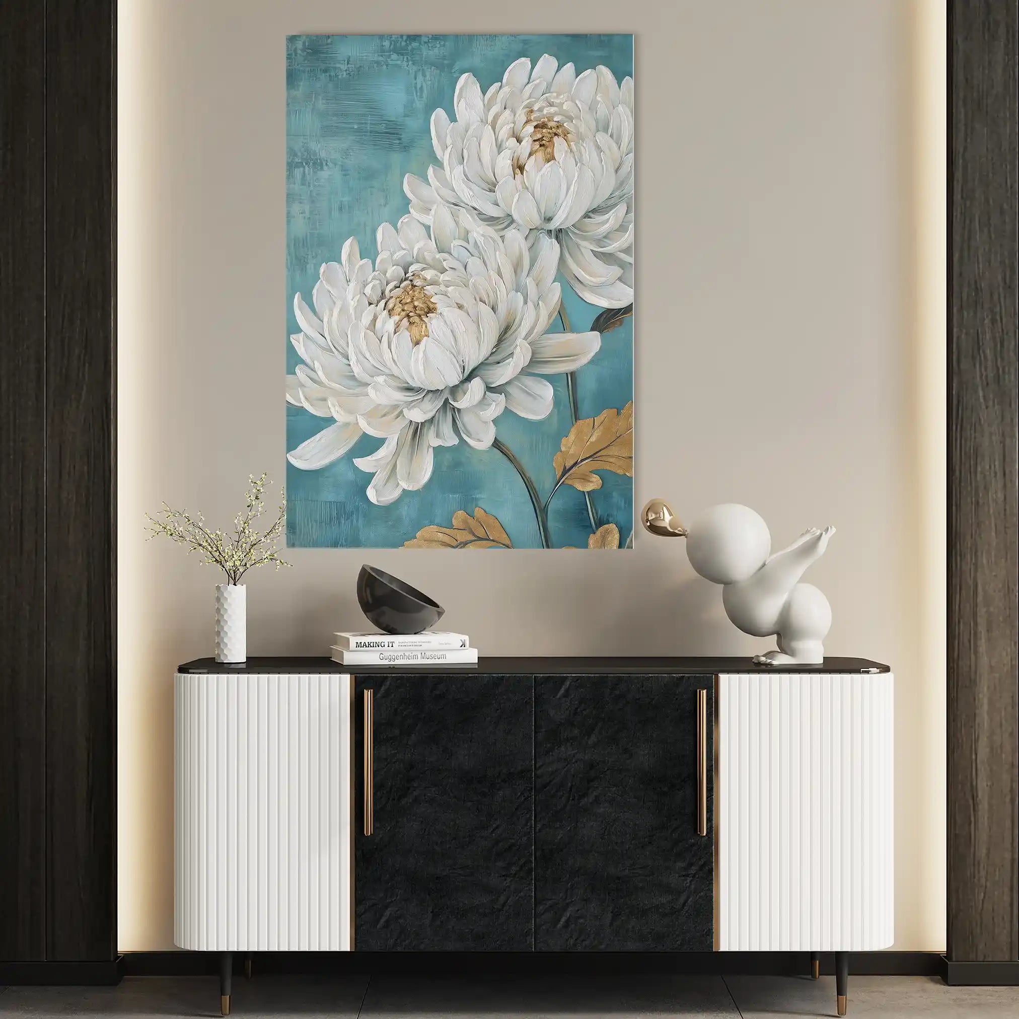 Floral Canvas Wall Art WAD1561-F 90 x 60 cm / Stretched on hidden frame
