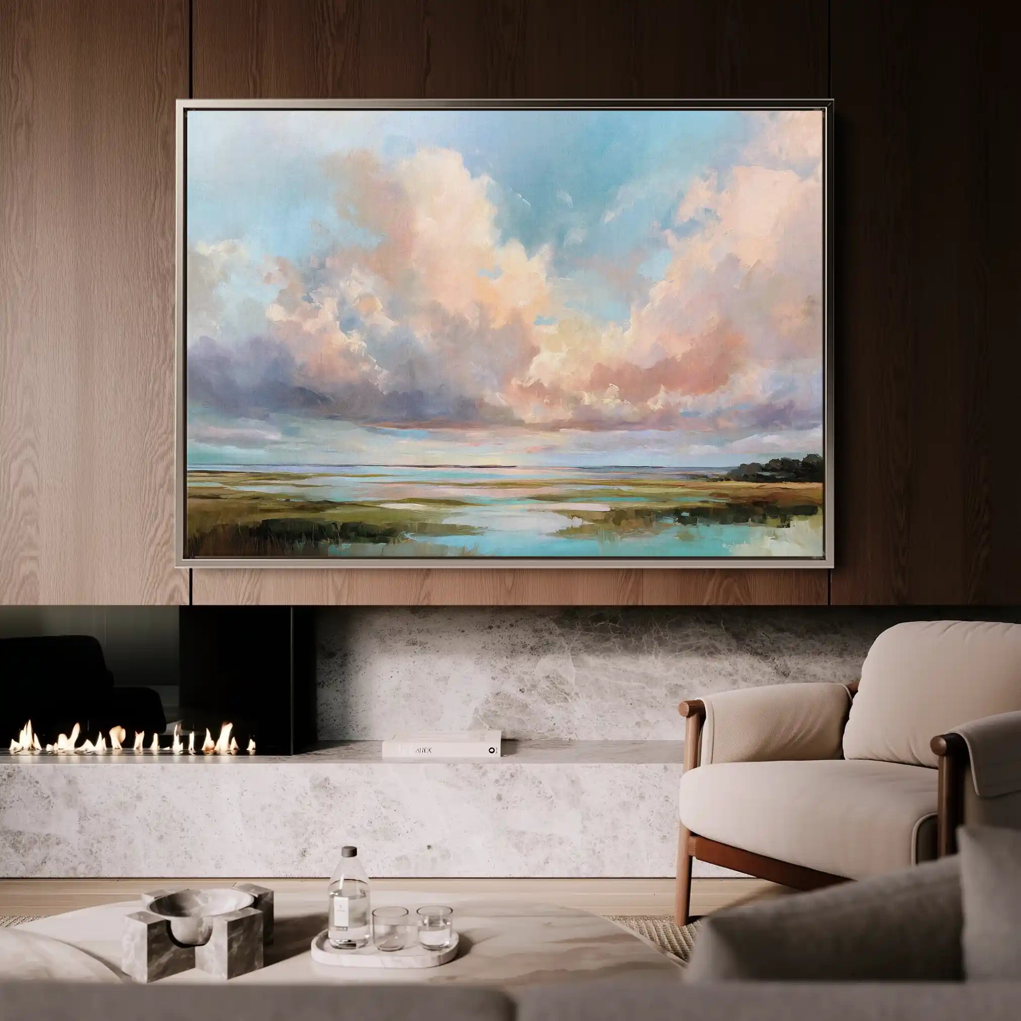 Abstract 1562 Canvas Art 60 x 40 cm / Stretched on hidden frame