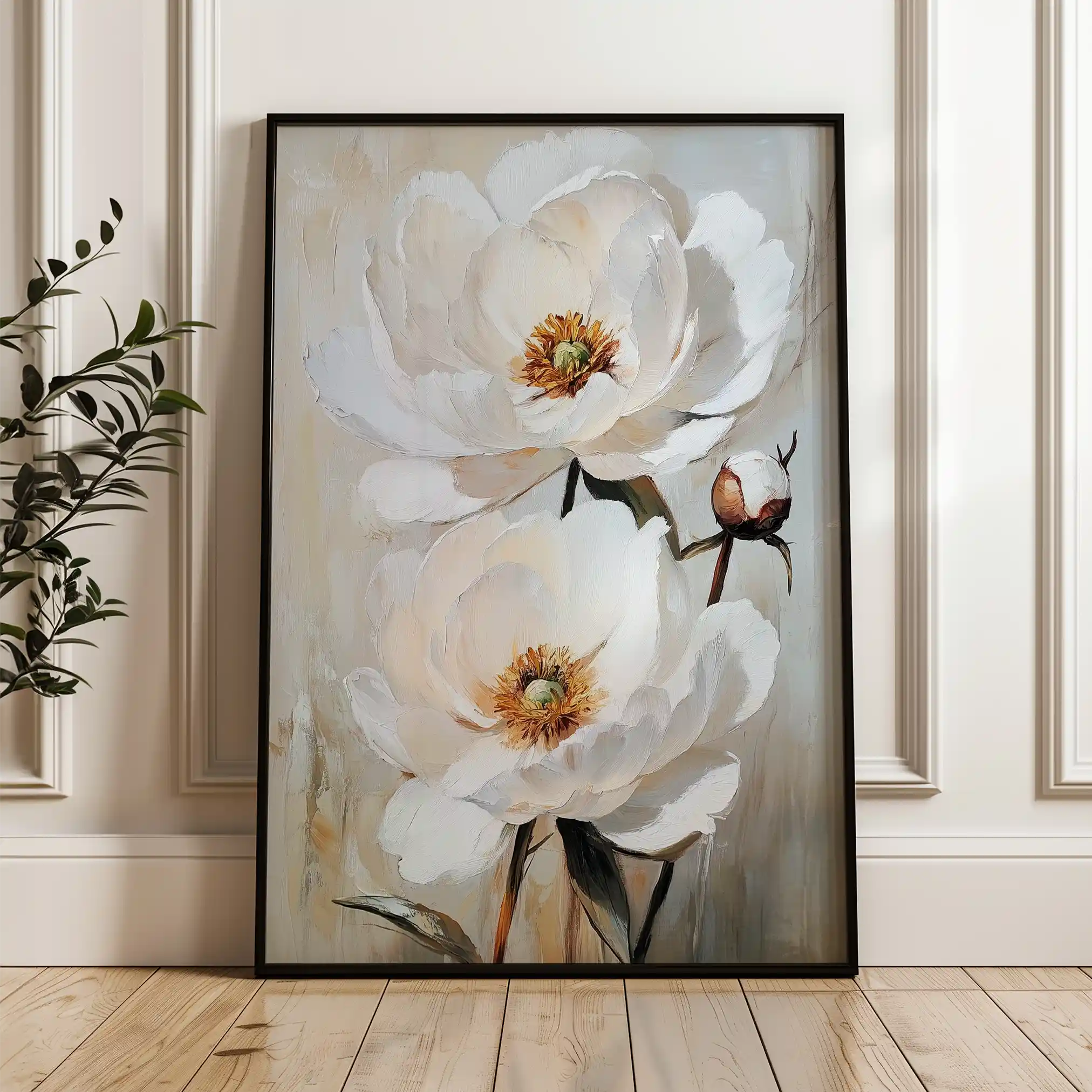 Floral Canvas Wall Art WAD1562-F 90 x 60 cm / Stretched on hidden frame
