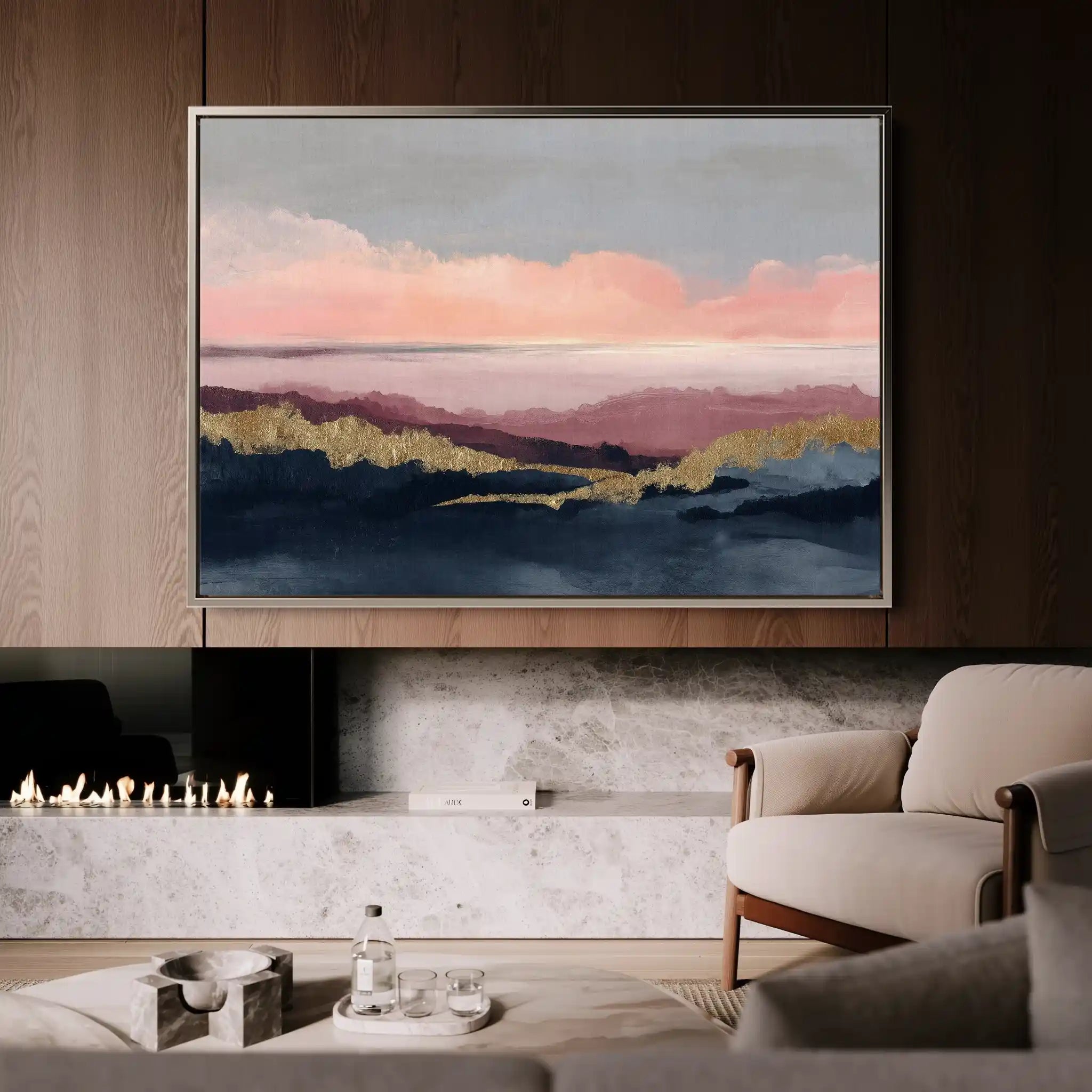 Abstract 1563 Canvas Art 60 x 40 cm / Stretched on hidden frame