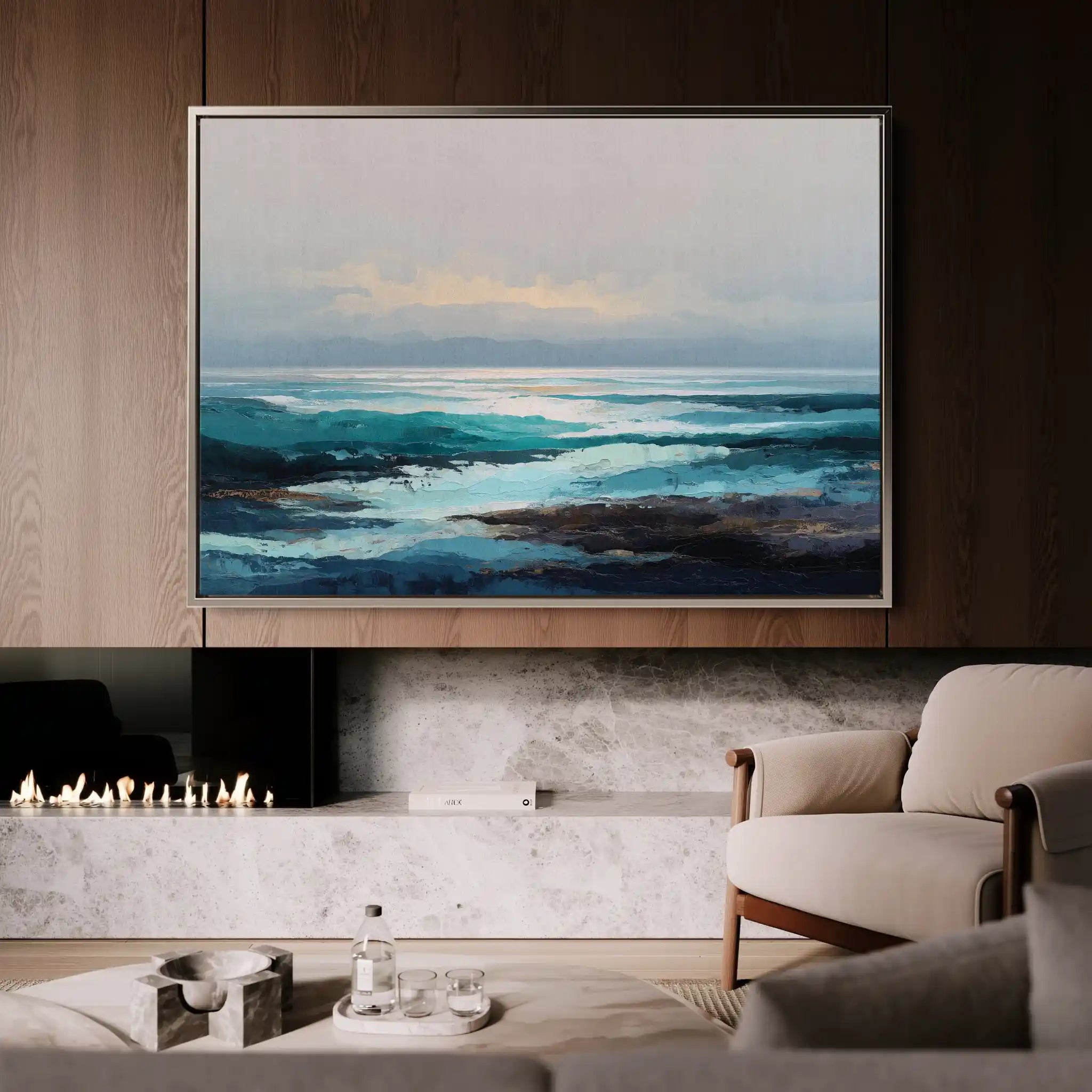 Abstract 1566 Canvas Art 60 x 40 cm / Stretched on hidden frame