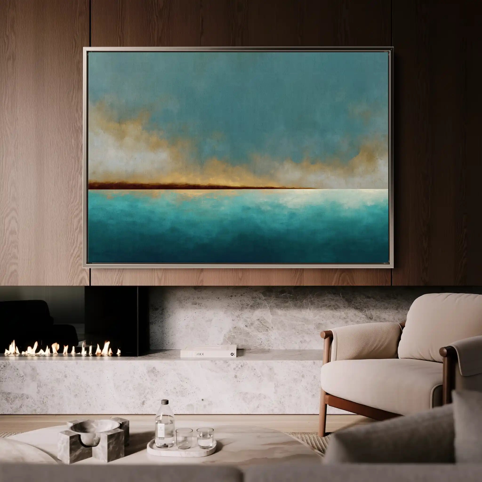 Abstract 1569 Canvas Art 60 x 40 cm / Stretched on hidden frame