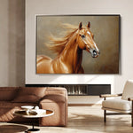 Horses 157 Canvas Art 90 x 60 cm / Stretched on hidden frame