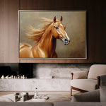 Horses 157 Canvas Art 90 x 60 cm / Stretched on hidden frame
