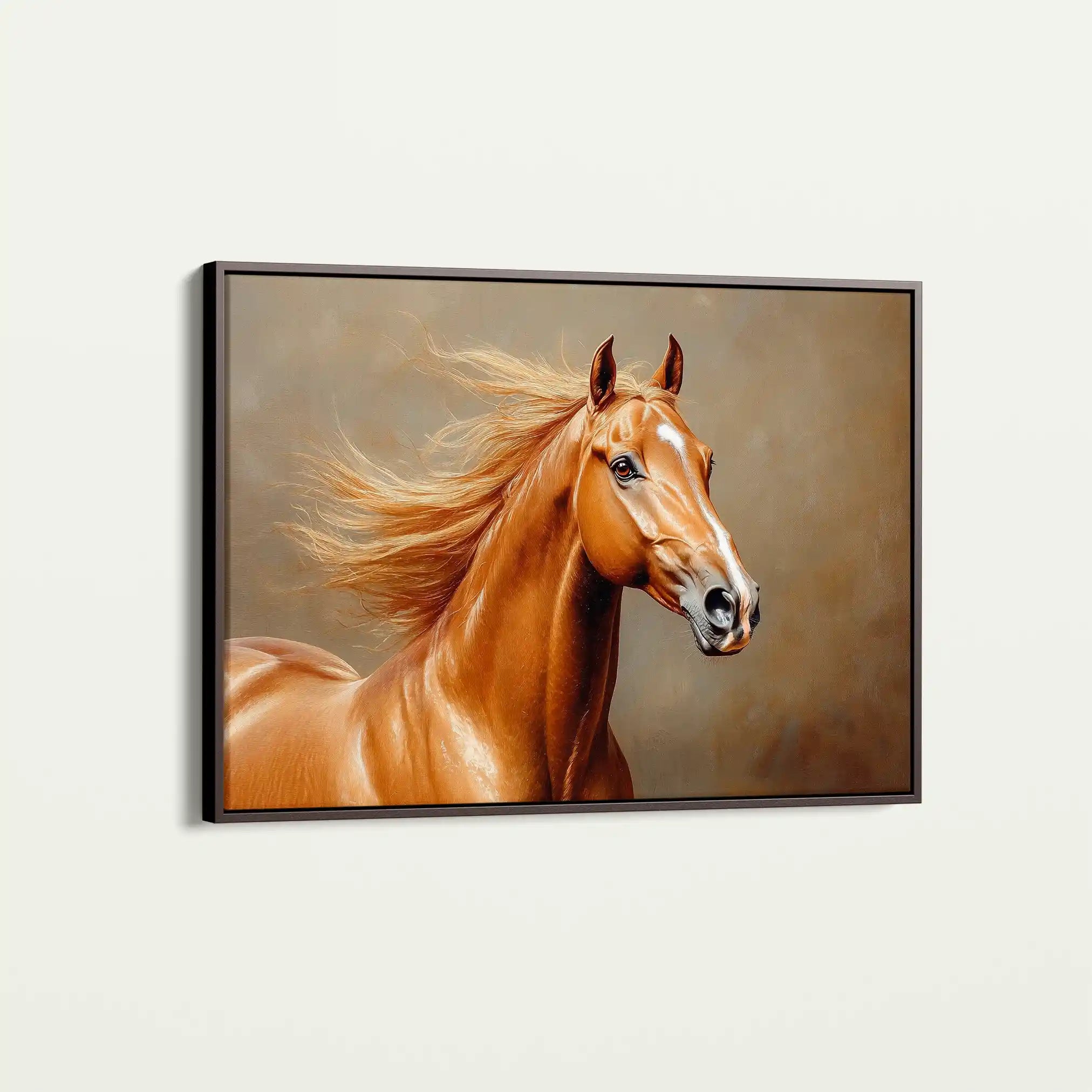 Horses 157 Canvas Art 90 x 60 cm / Stretched on hidden frame