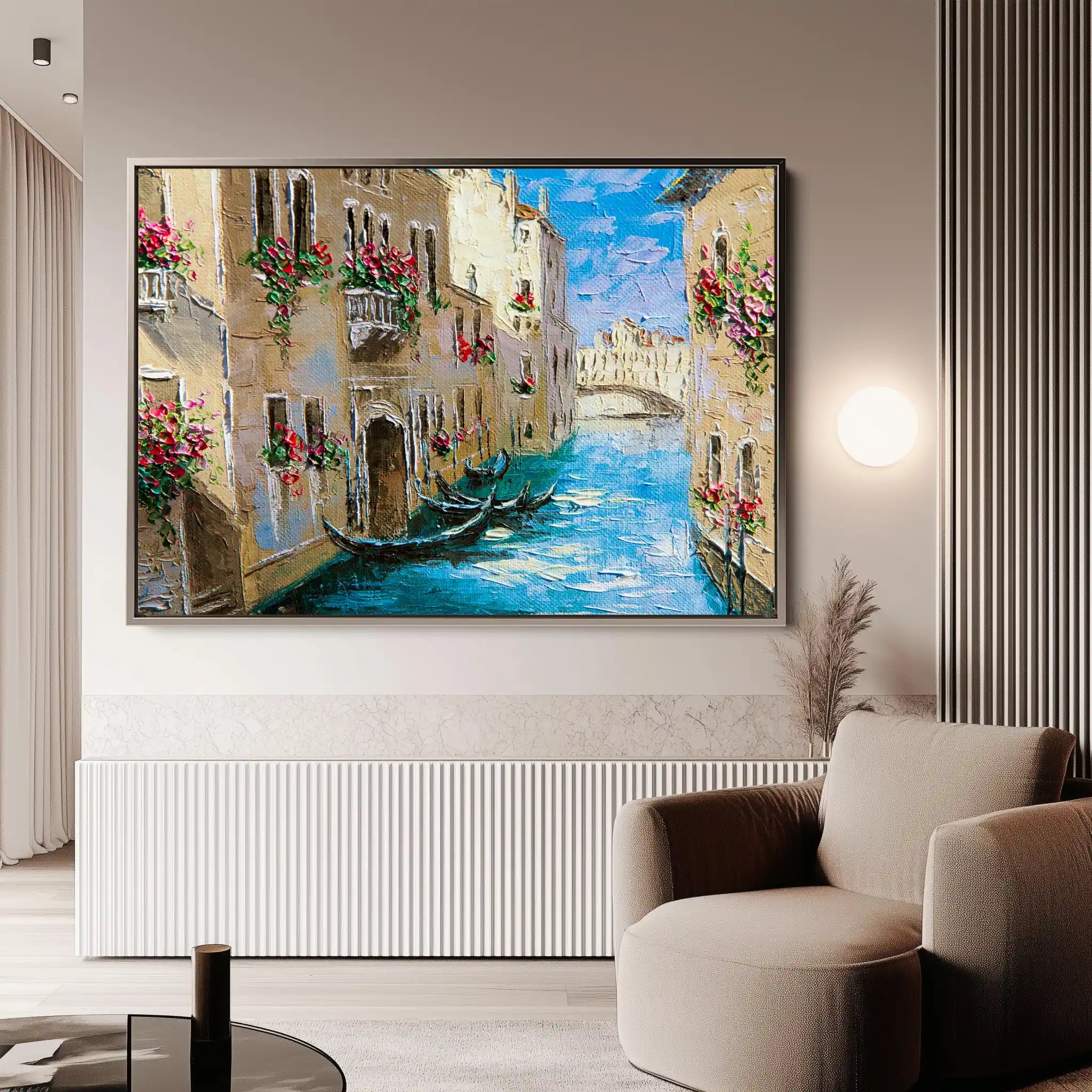 Landscape 157 Canvas Art 90 x 60 cm / Stretched on hidden frame