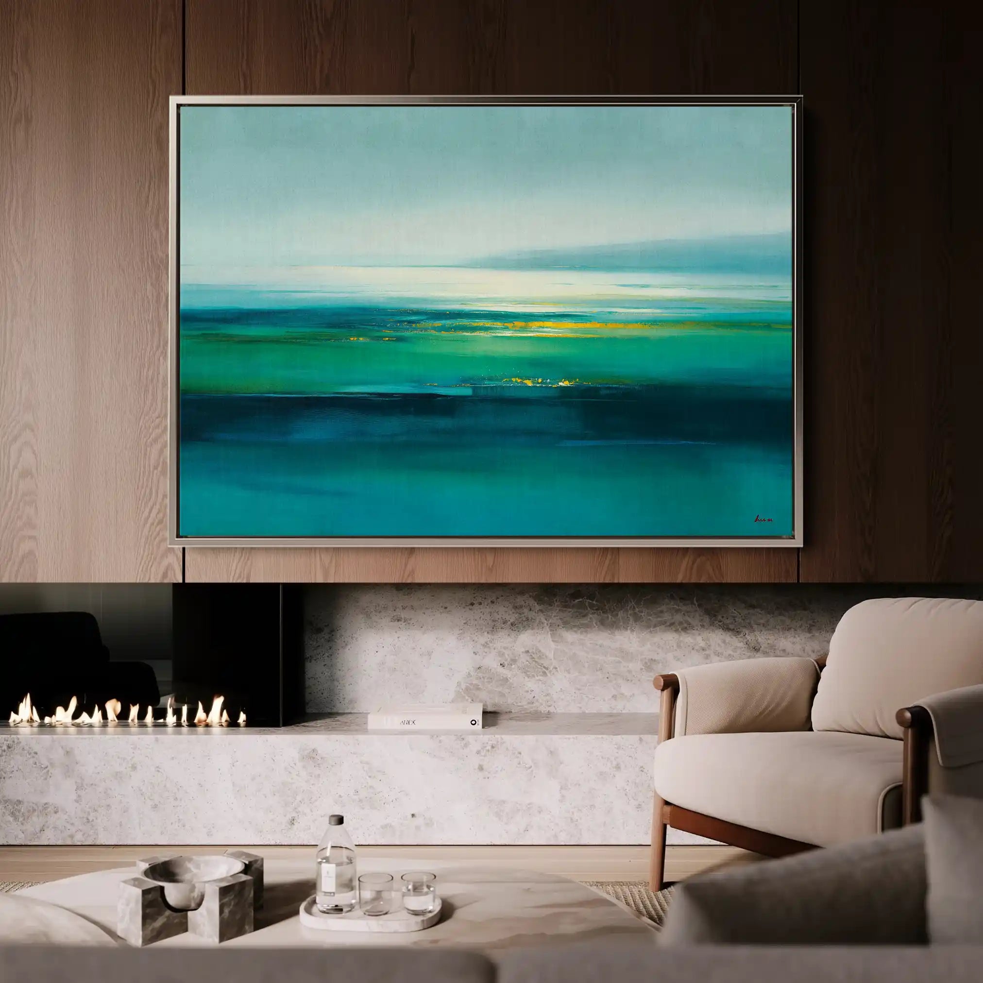 Abstract 1577 Canvas Art 60 x 40 cm / Stretched on hidden frame