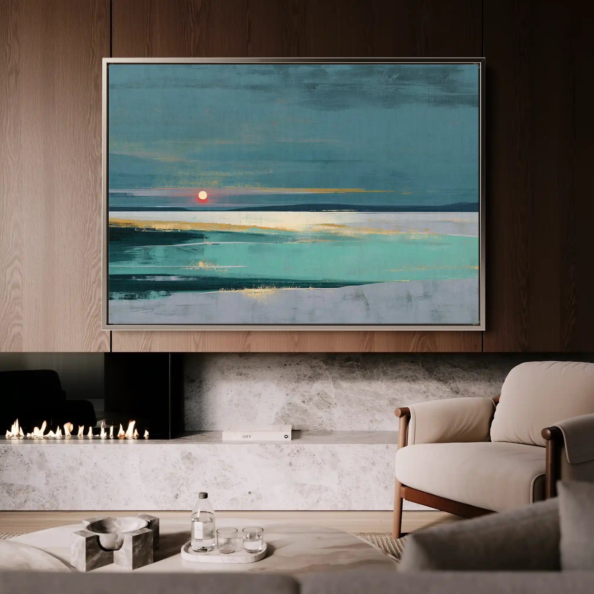 Abstract 1579 Canvas Art 60 x 40 cm / Stretched on hidden frame