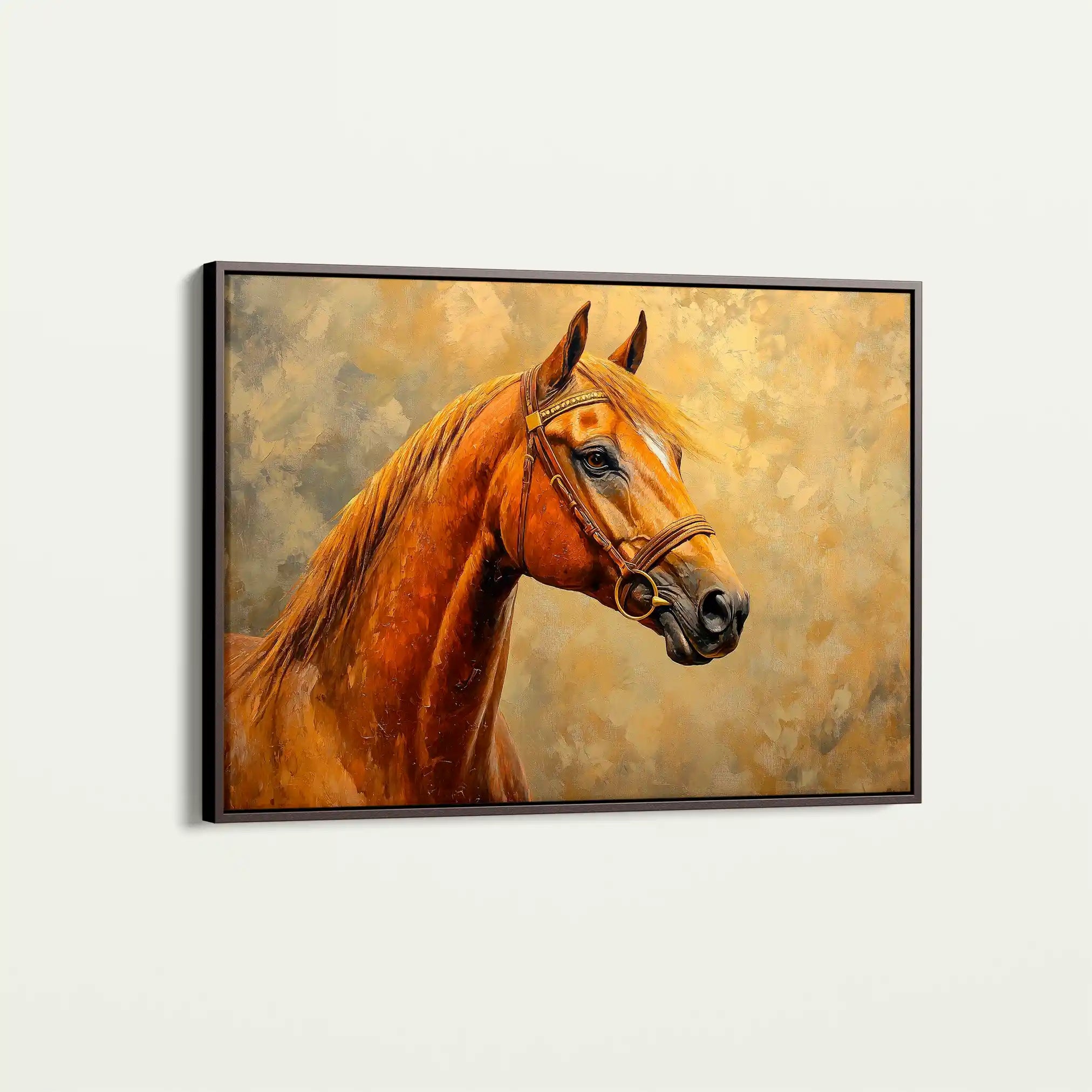 Horses 158 Canvas Art 90 x 60 cm / Stretched on hidden frame