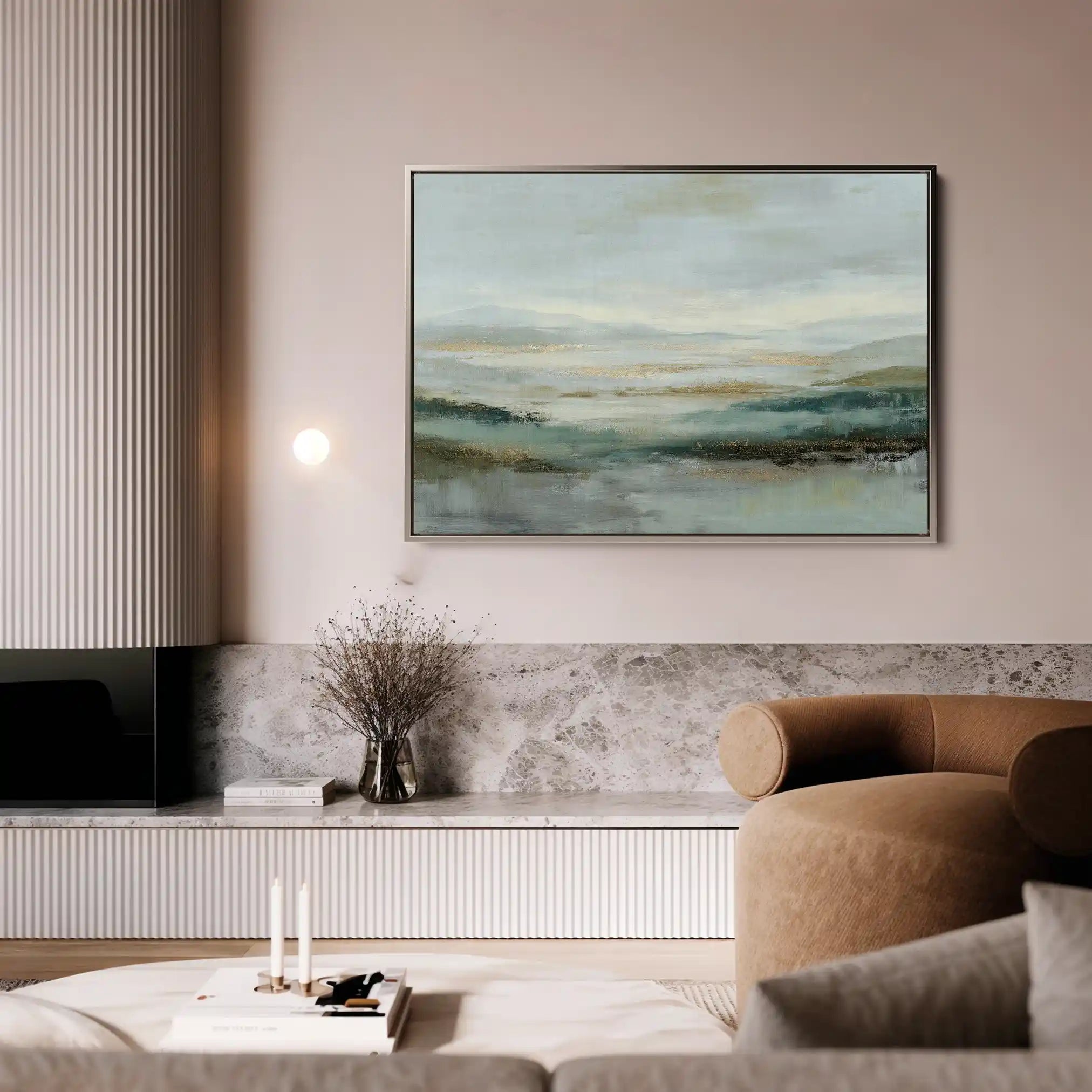 Abstract 1580 Canvas Art 60 x 40 cm / Stretched on hidden frame