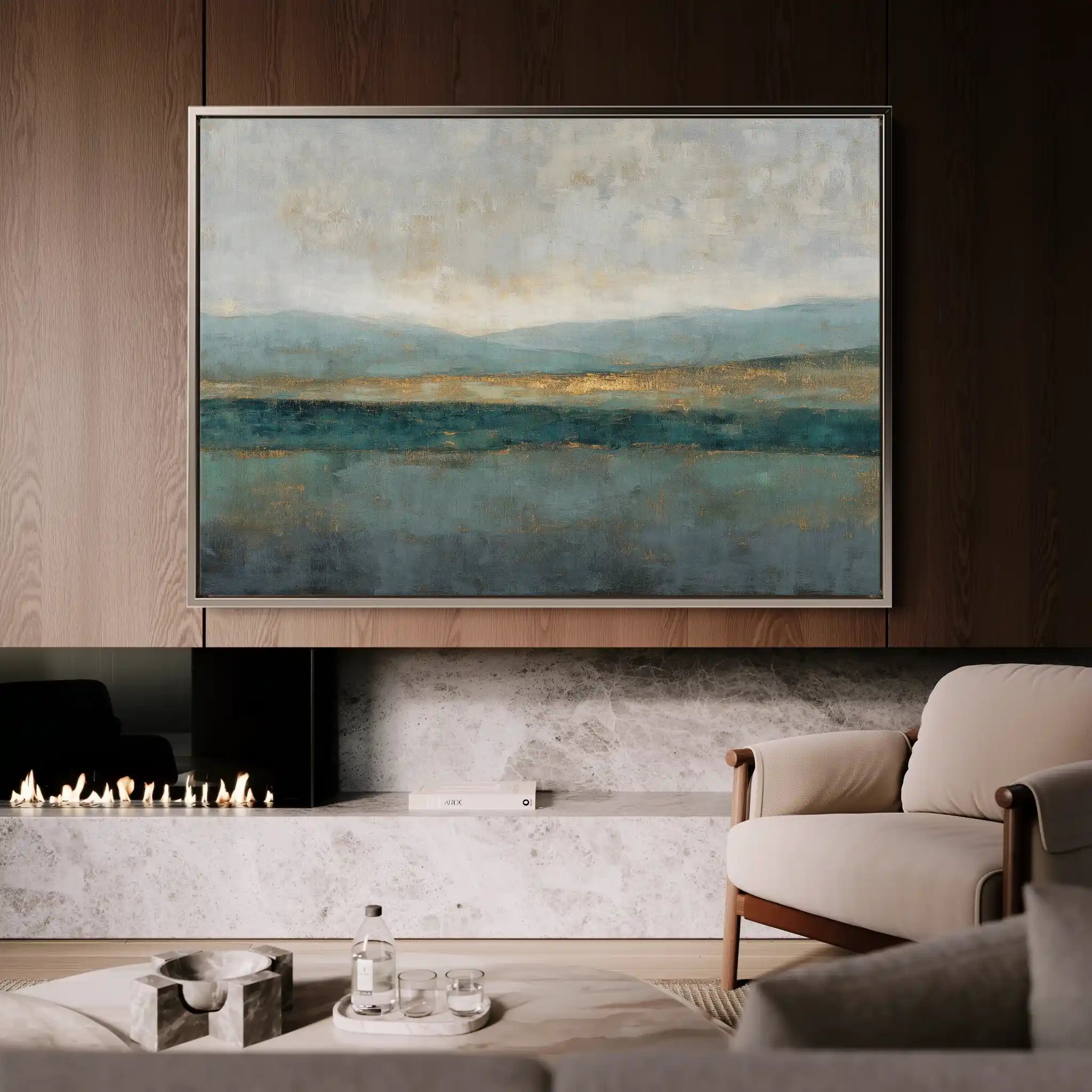 Abstract 1581 Canvas Art 60 x 40 cm / Stretched on hidden frame