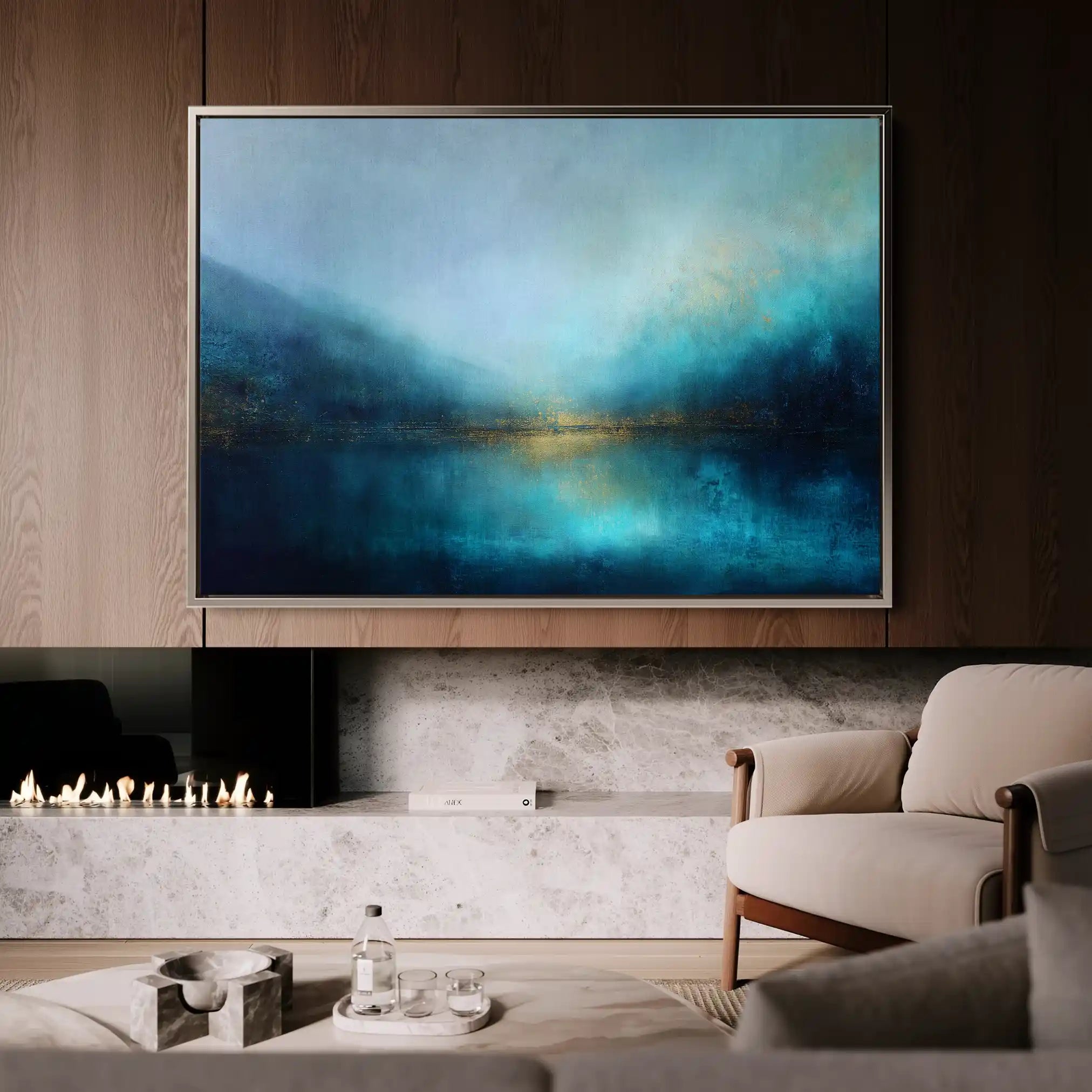 Abstract 1583 Canvas Art 60 x 40 cm / Stretched on hidden frame