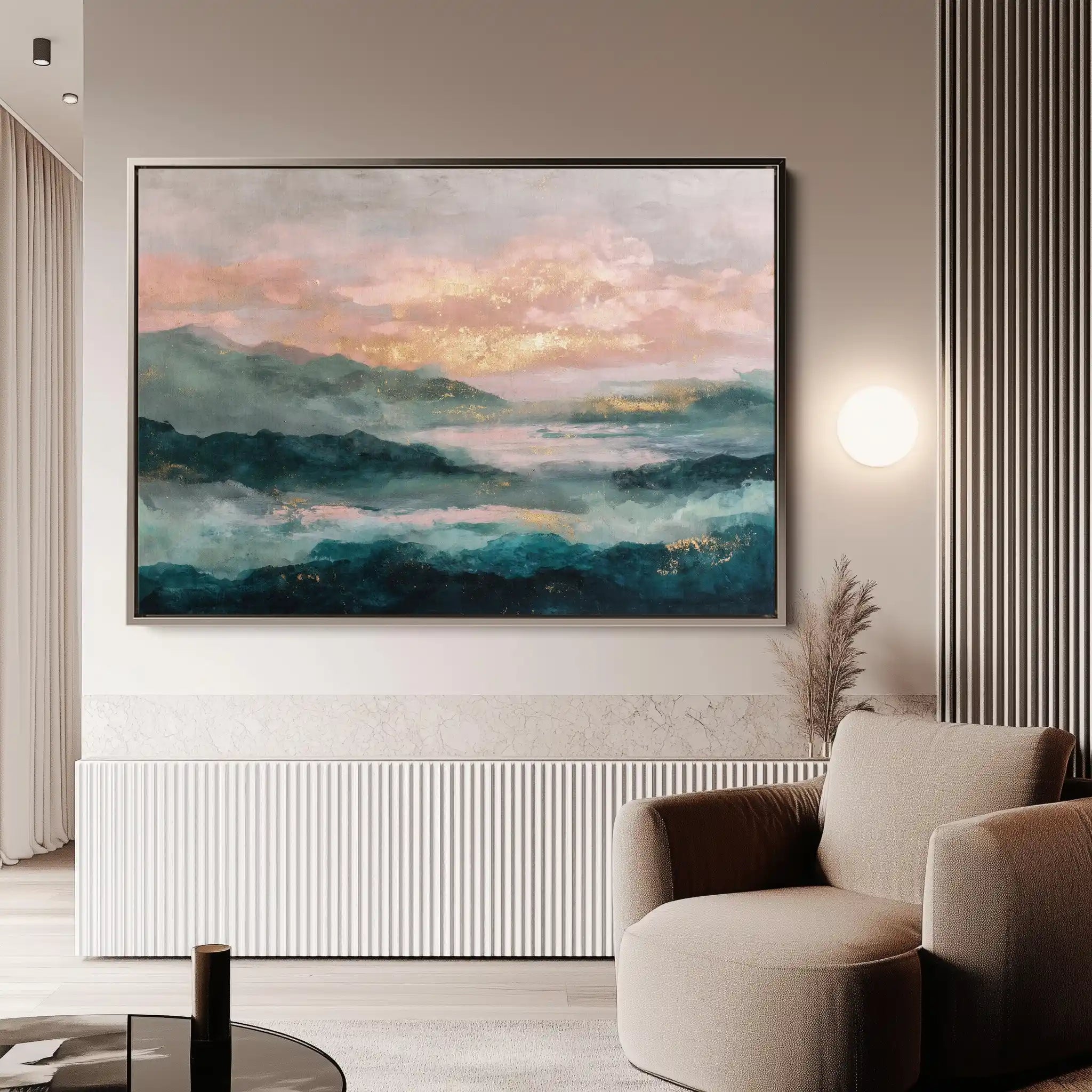 Abstract 1589 Canvas Art 60 x 40 cm / Stretched on hidden frame