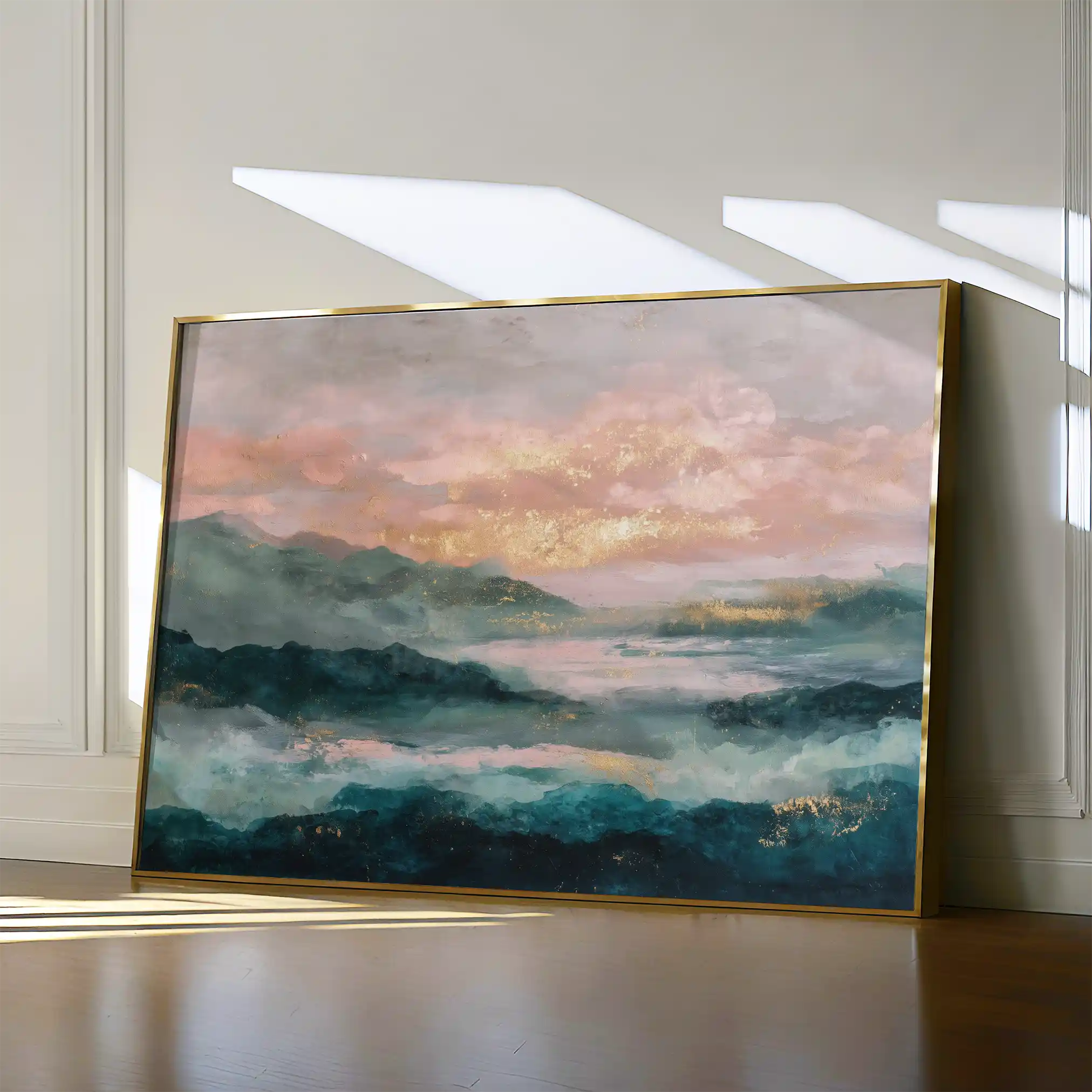 Abstract 1589 Canvas Art 60 x 40 cm / Stretched on hidden frame