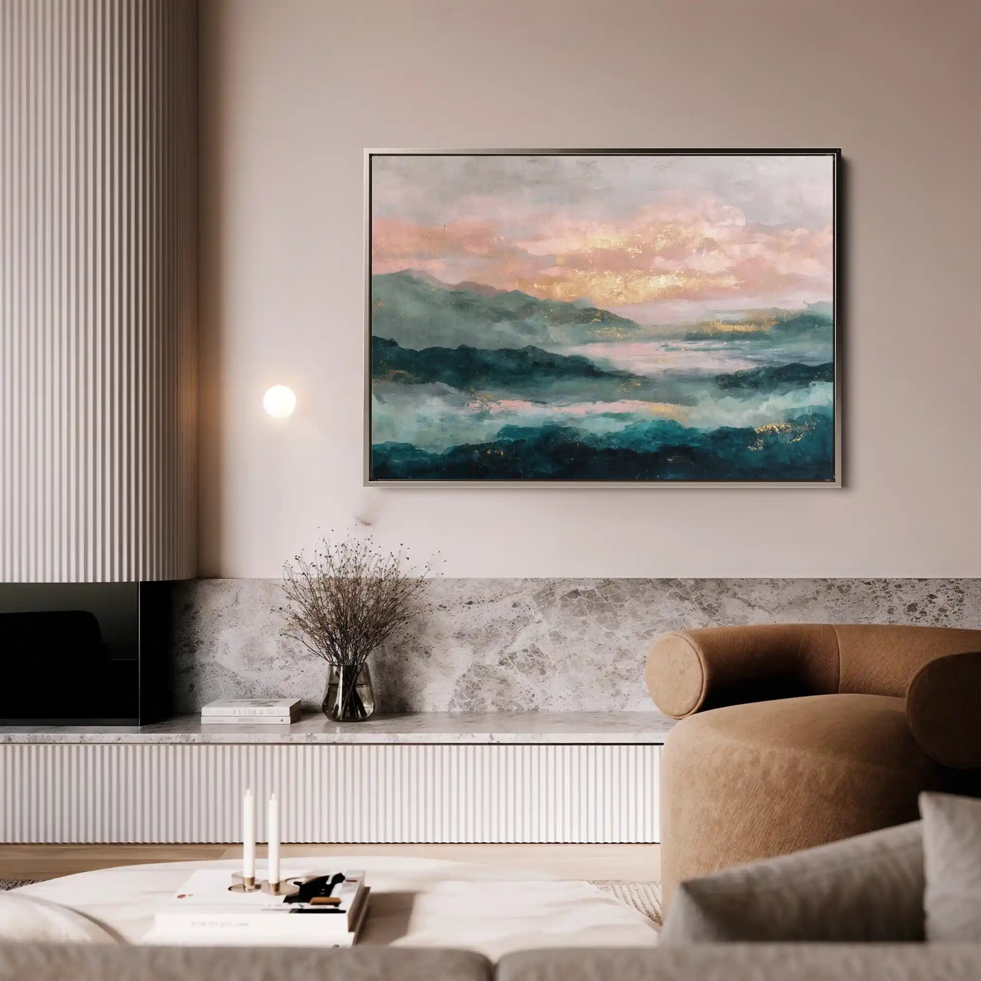 Abstract 1589 Canvas Art 60 x 40 cm / Stretched on hidden frame