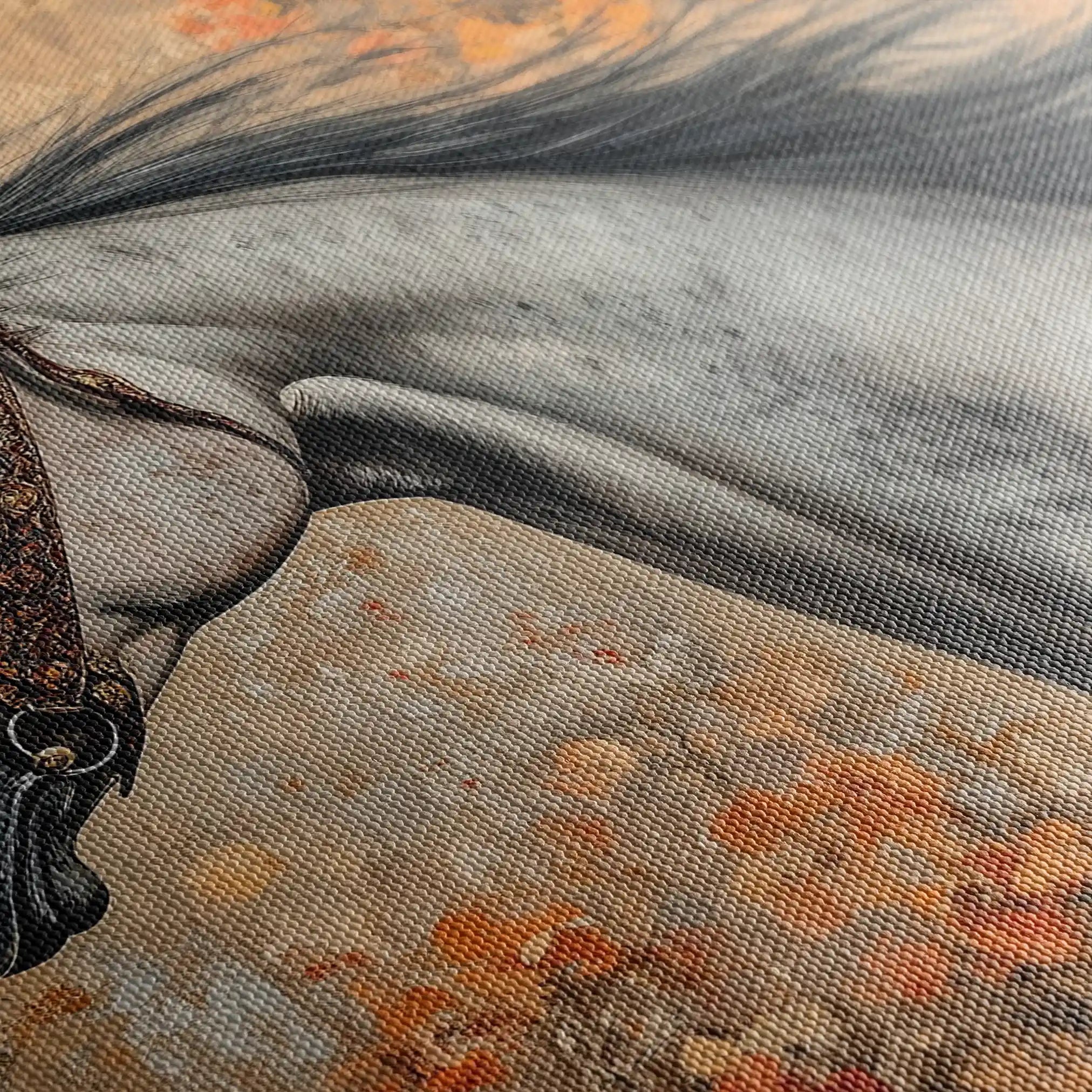 Horses 159 Canvas Art 90 x 60 cm / Stretched on hidden frame