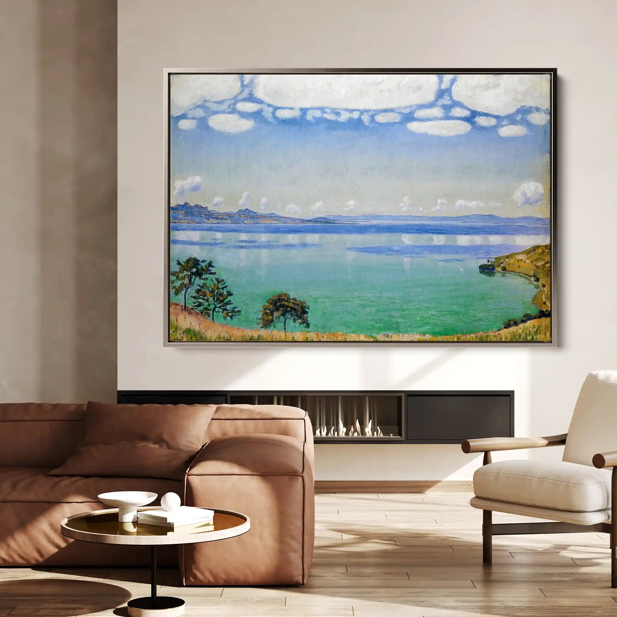 Landscape 159 Canvas Art 90 x 60 cm / Stretched on hidden frame