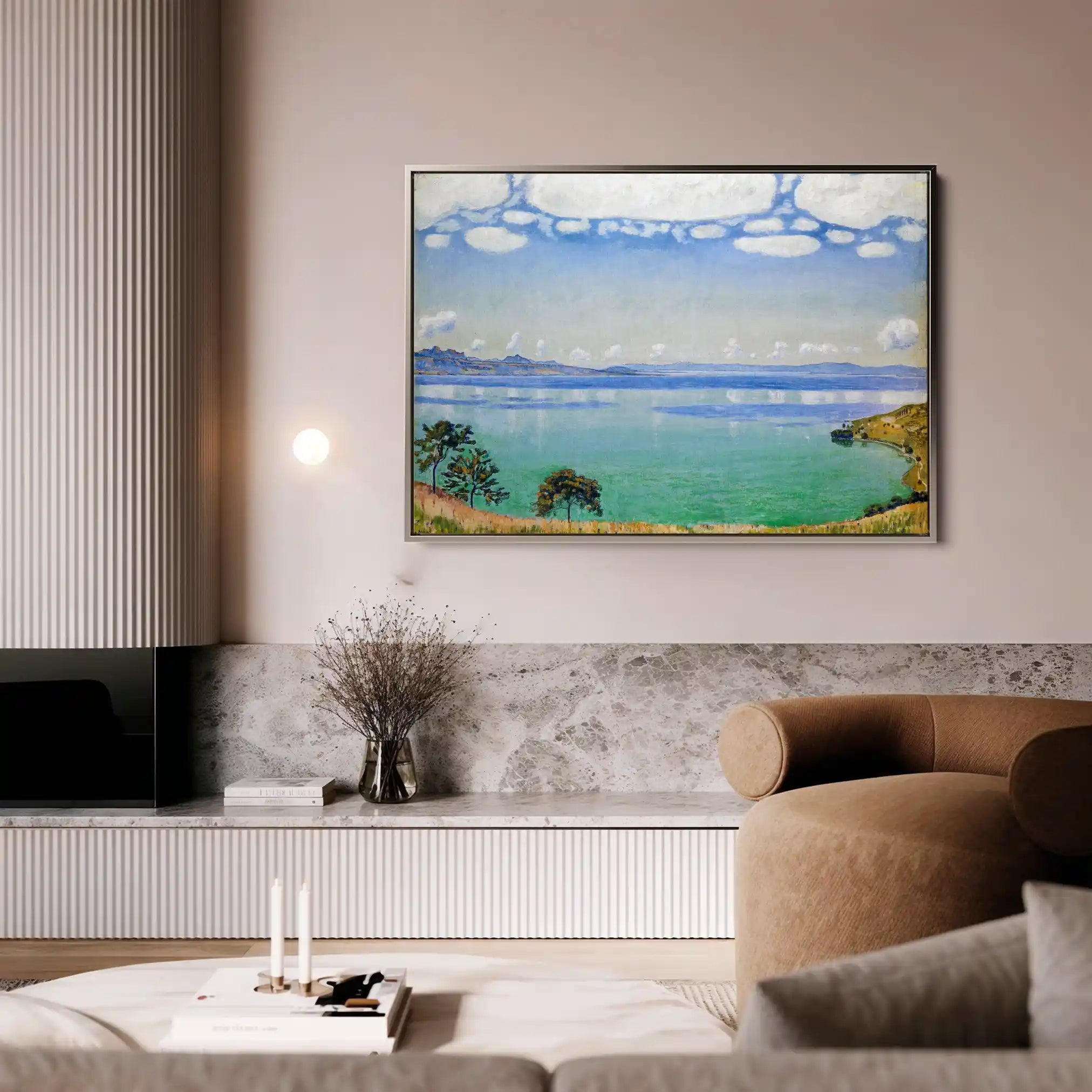 Landscape 159 Canvas Art 90 x 60 cm / Stretched on hidden frame