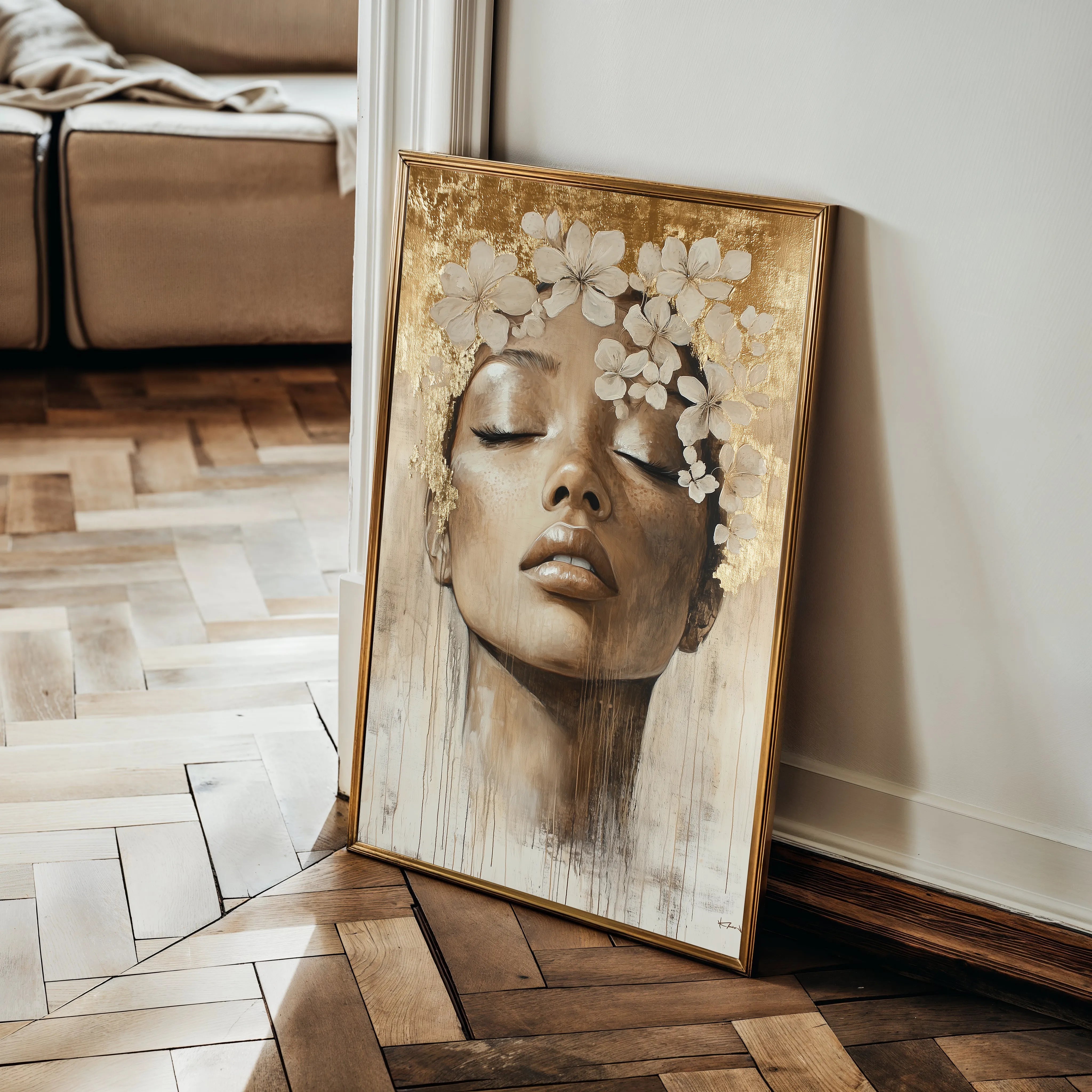 Portrait Canvas Wall Art WAD159-P 90 x 60 cm / Stretched on hidden frame