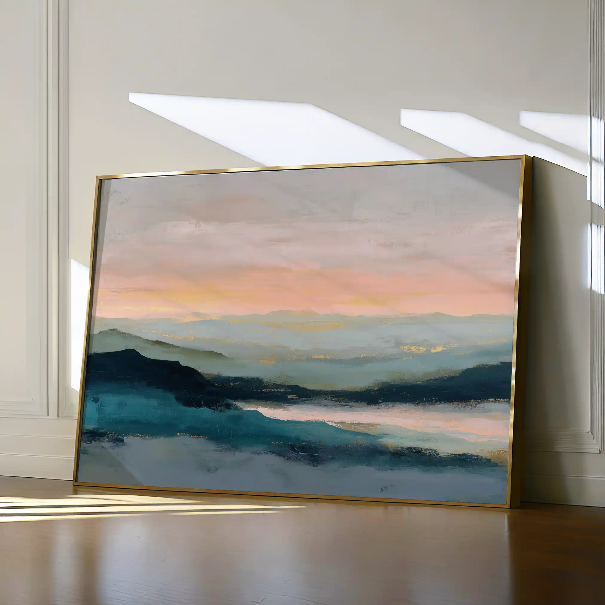 Abstract 1590 Canvas Art 60 x 40 cm / Stretched on hidden frame