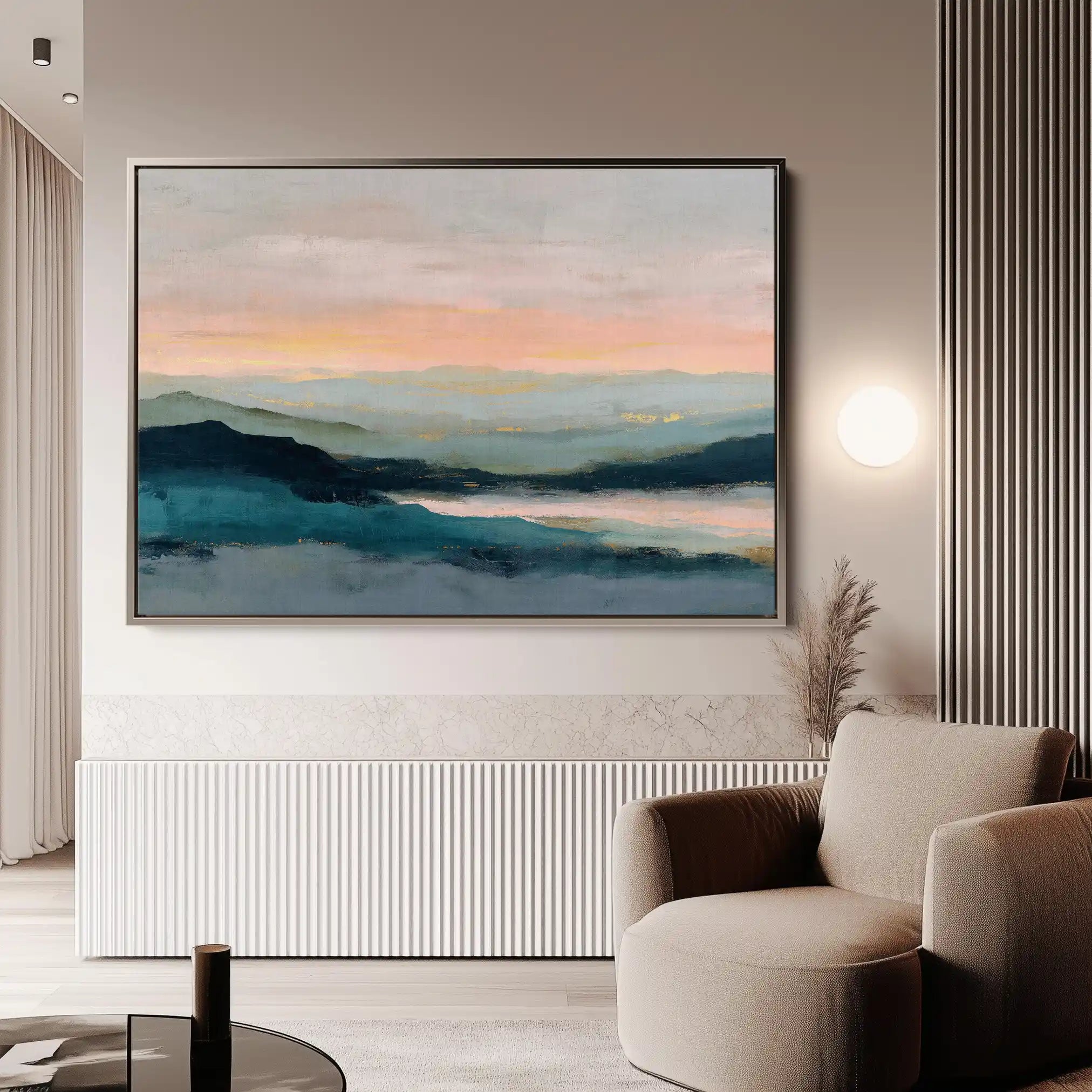 Abstract 1590 Canvas Art 60 x 40 cm / Stretched on hidden frame