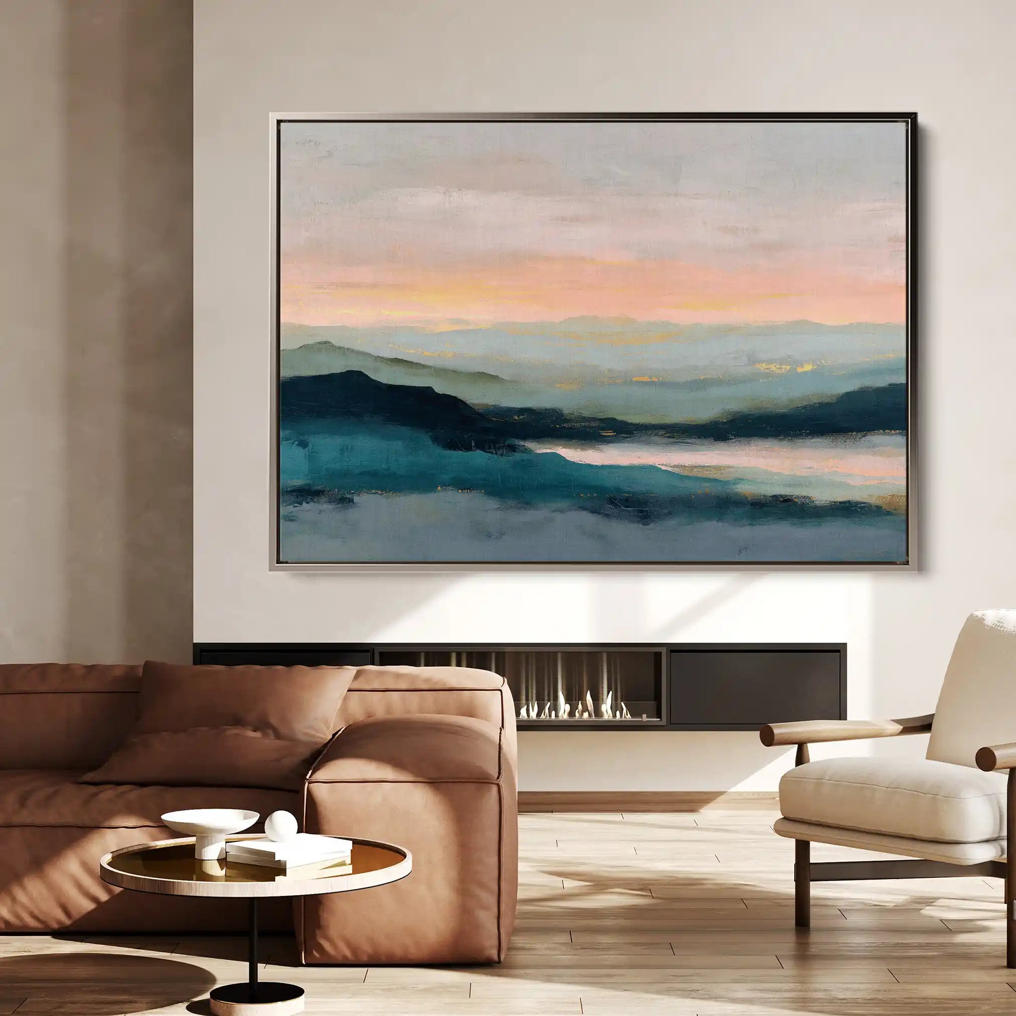 Abstract 1590 Canvas Art 60 x 40 cm / Stretched on hidden frame