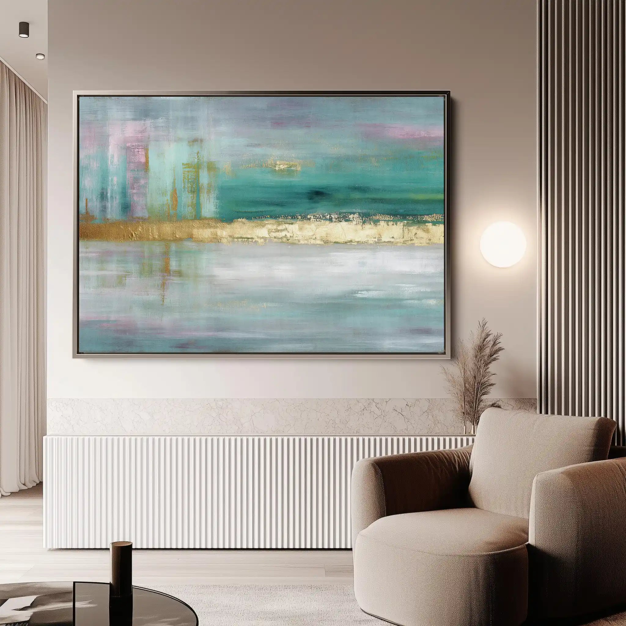 Abstract 1598 Canvas Art 60 x 40 cm / Stretched on hidden frame