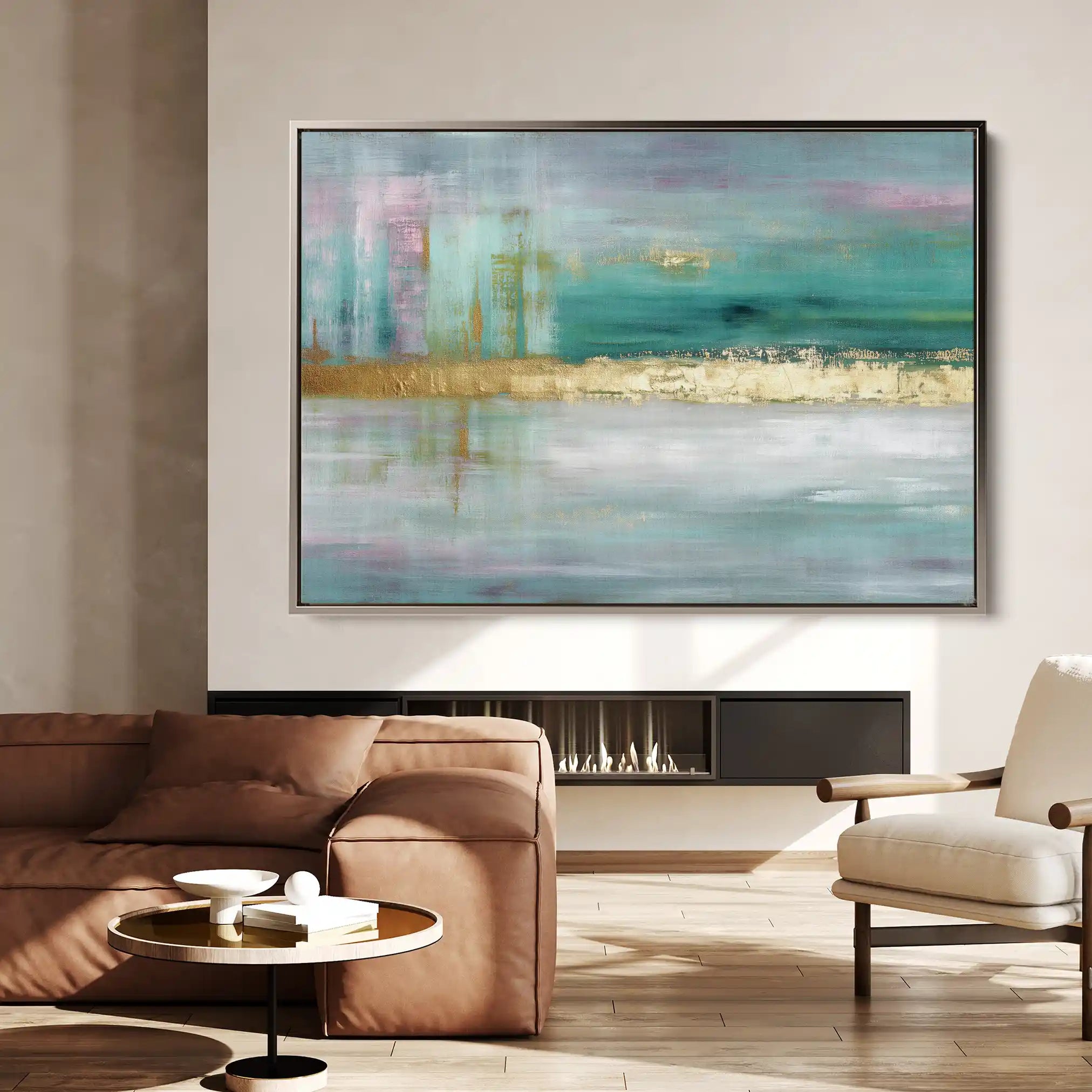 Abstract 1598 Canvas Art 60 x 40 cm / Stretched on hidden frame