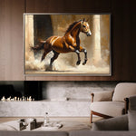 Horses 160 Canvas Art 90 x 60 cm / Stretched on hidden frame