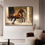 Horses 160 Canvas Art 90 x 60 cm / Stretched on hidden frame