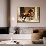 Horses 160 Canvas Art 90 x 60 cm / Stretched on hidden frame