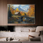 Landscape 160 Canvas Art 90 x 60 cm / Stretched on hidden frame