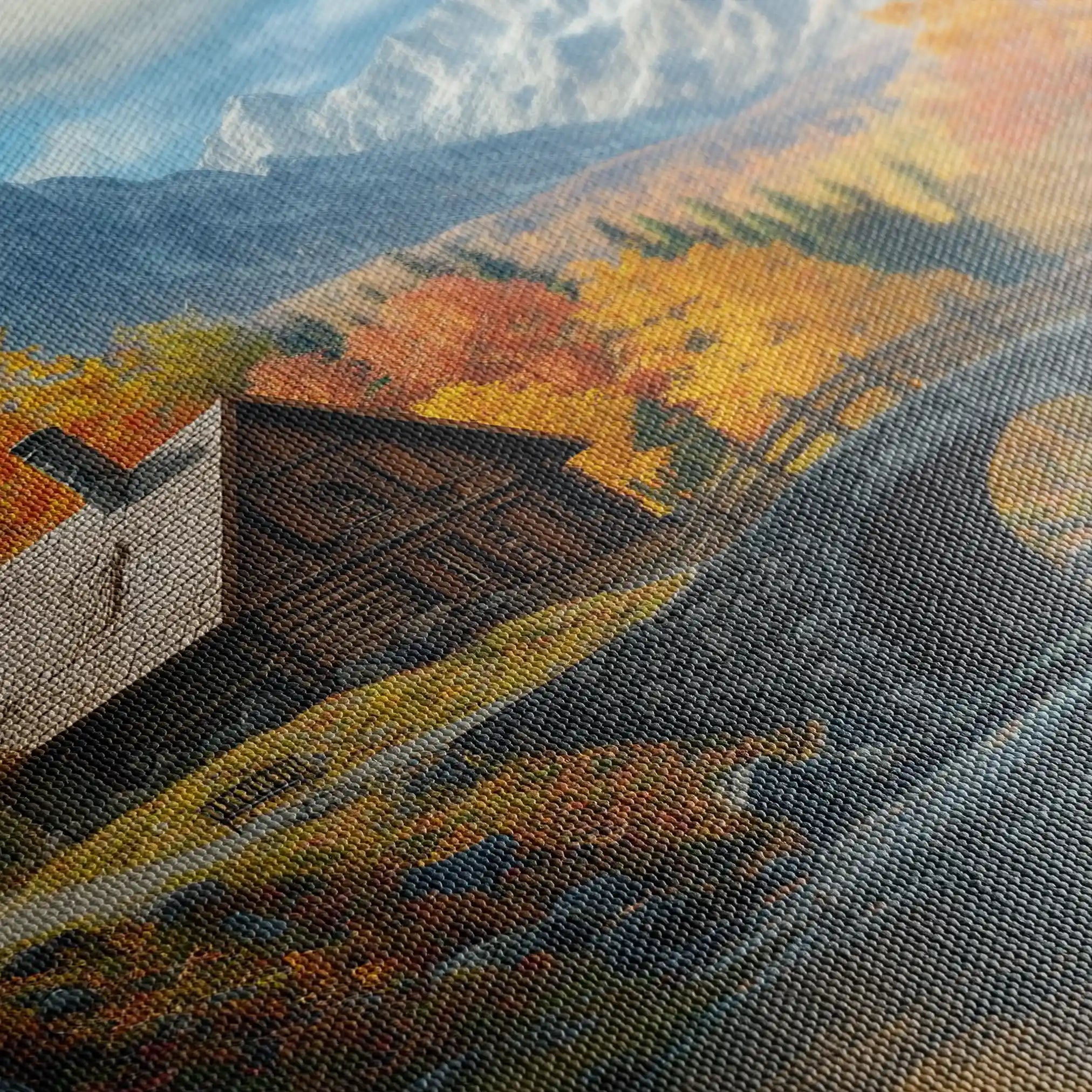 Landscape 160 Canvas Art 90 x 60 cm / Stretched on hidden frame