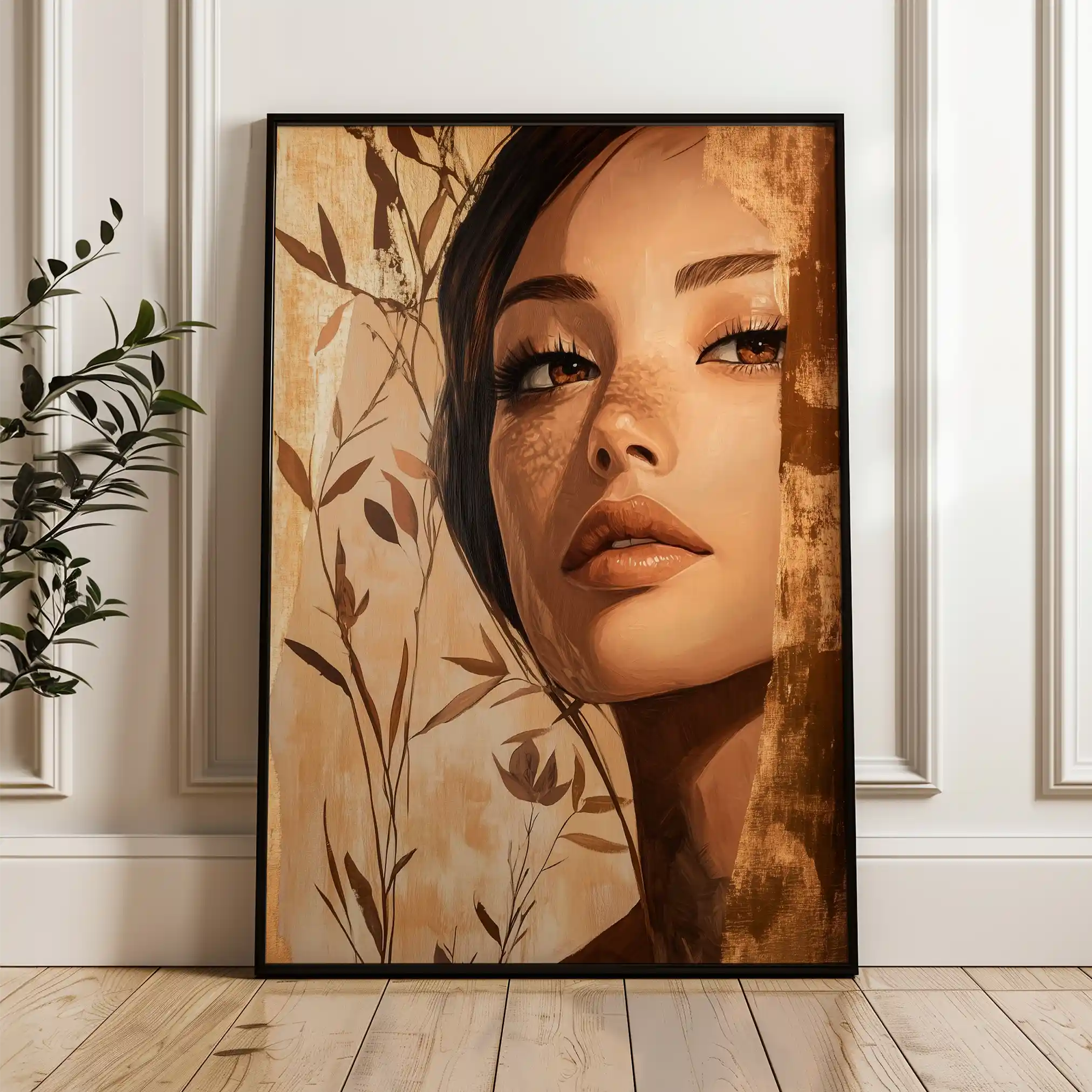 Portrait 160 Canvas Art 90 x 60 cm / Stretched on hidden frame