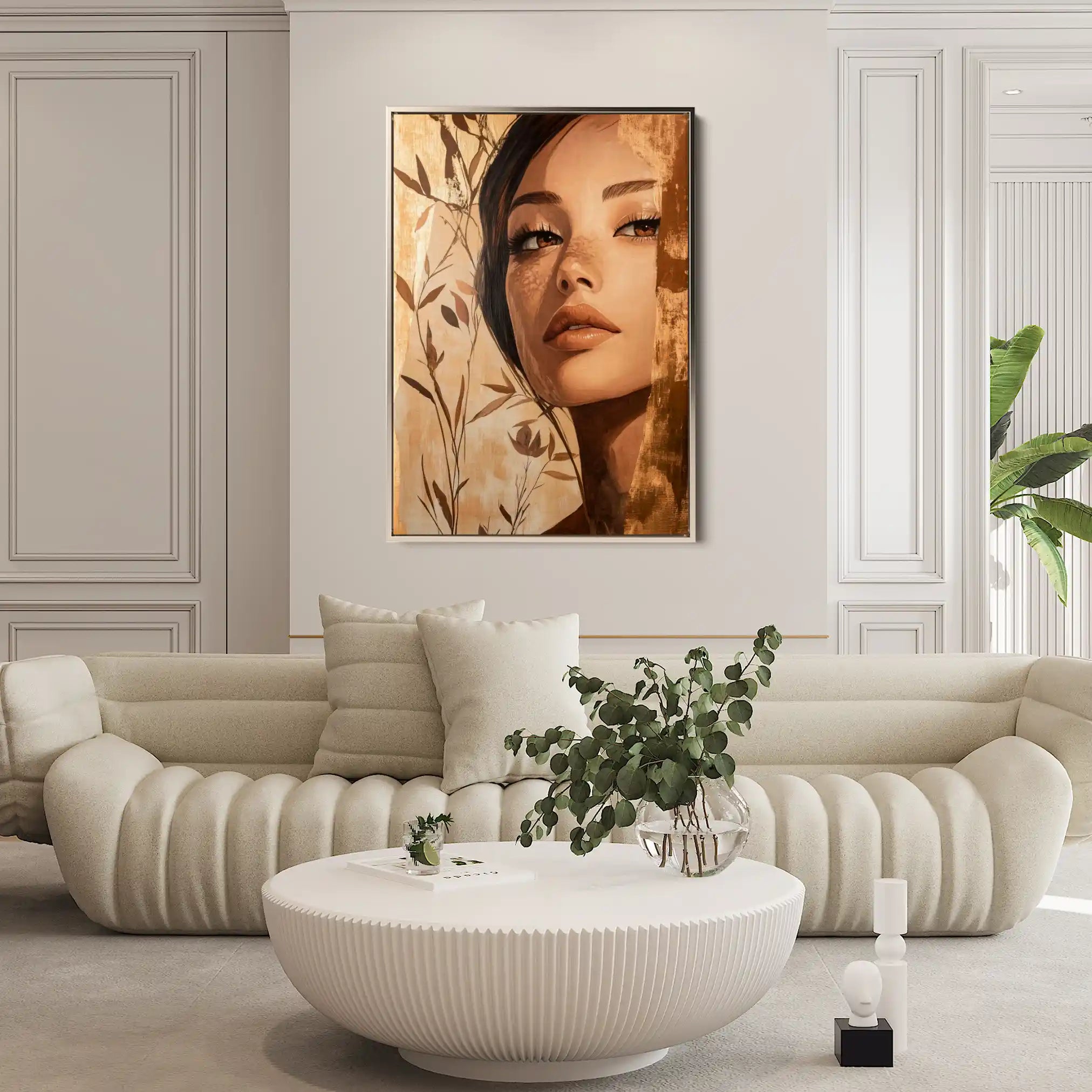 Portrait 160 Canvas Art 90 x 60 cm / Stretched on hidden frame