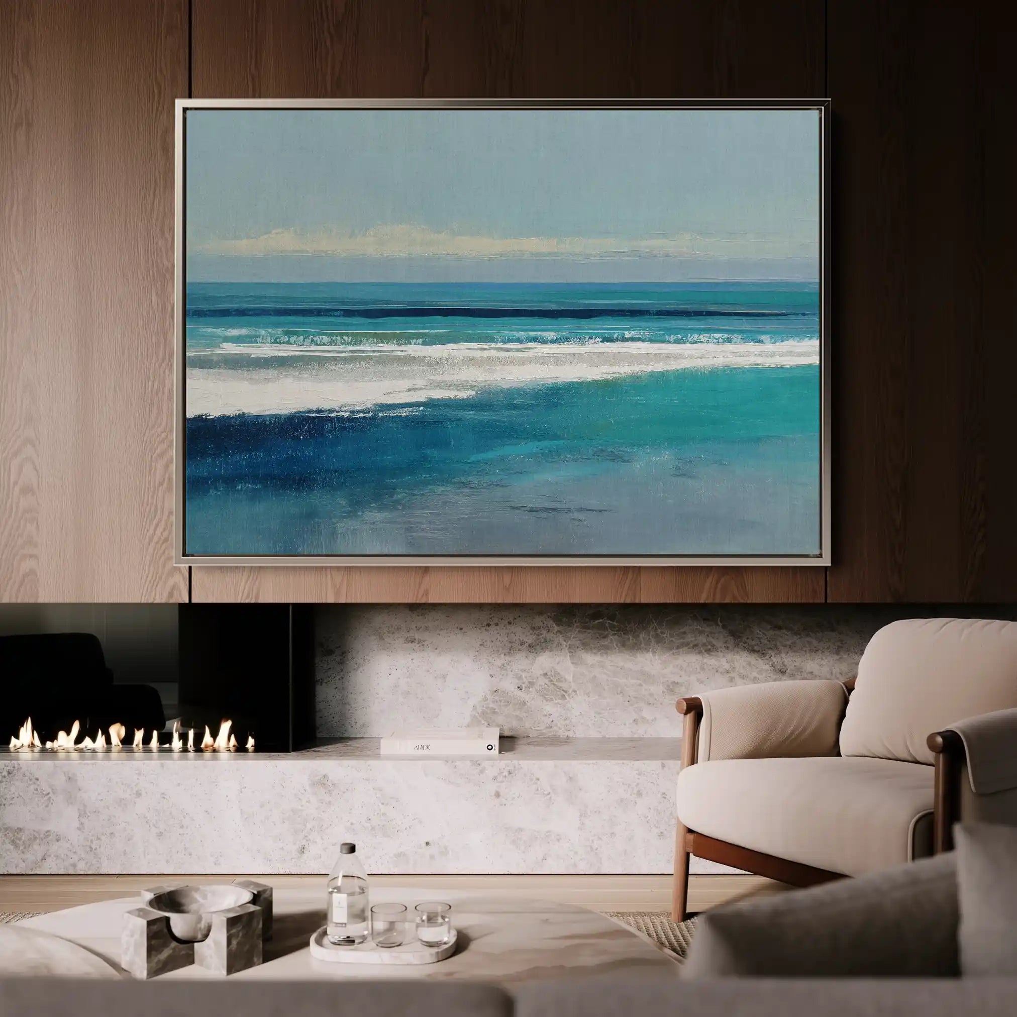 Abstract 1604 Canvas Art 60 x 40 cm / Stretched on hidden frame