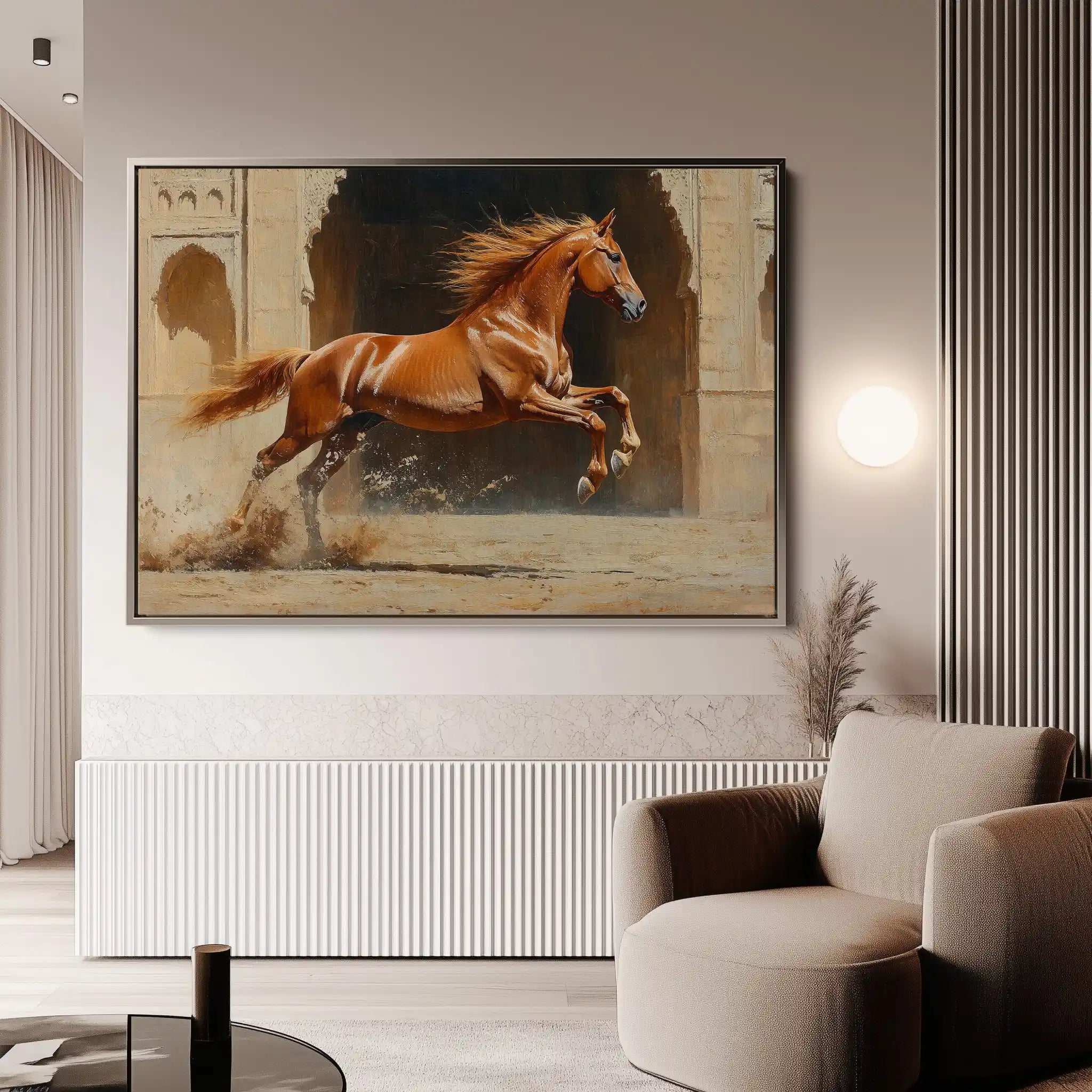Horses 161 Canvas Art 90 x 60 cm / Stretched on hidden frame