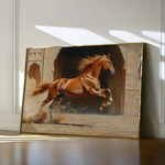 Horses 161 Canvas Art 90 x 60 cm / Stretched on hidden frame
