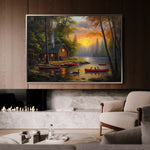 Landscape 161 Canvas Art 90 x 60 cm / Stretched on hidden frame