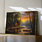 Landscape 161 Canvas Art 90 x 60 cm / Stretched on hidden frame