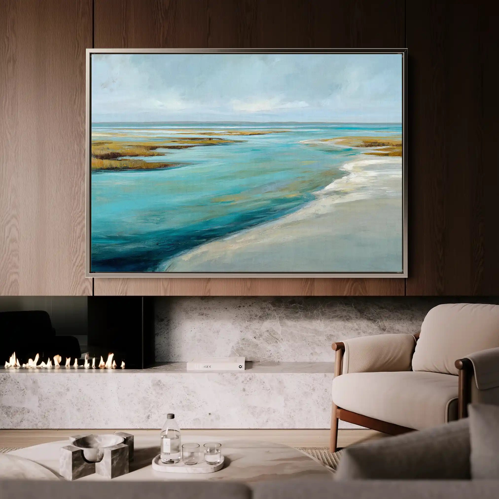 Abstract 1616 Canvas Art 60 x 40 cm / Stretched on hidden frame