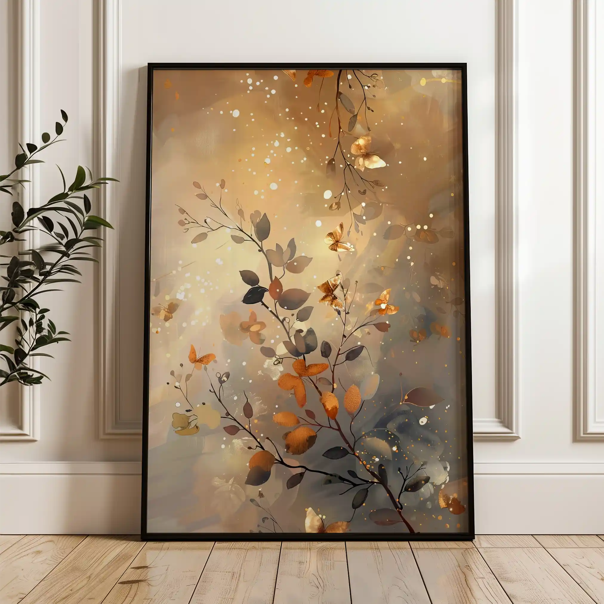 Floral Canvas Wall Art WAD162-F 90 x 60 cm / Stretched on hidden frame