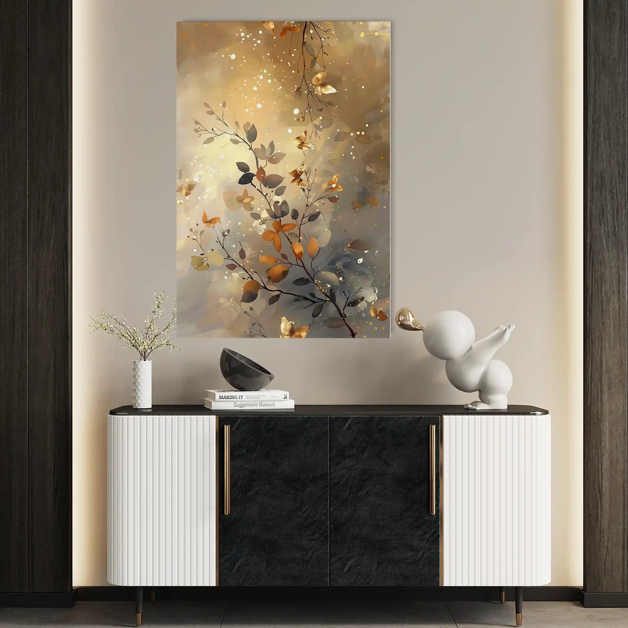 Floral Canvas Wall Art WAD162-F 90 x 60 cm / Stretched on hidden frame
