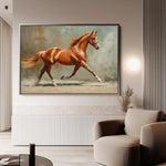 Horses 162 Canvas Art 90 x 60 cm / Stretched on hidden frame