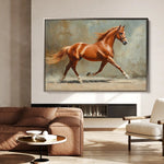 Horses 162 Canvas Art 90 x 60 cm / Stretched on hidden frame
