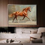 Horses 162 Canvas Art 90 x 60 cm / Stretched on hidden frame