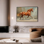 Horses 162 Canvas Art 90 x 60 cm / Stretched on hidden frame
