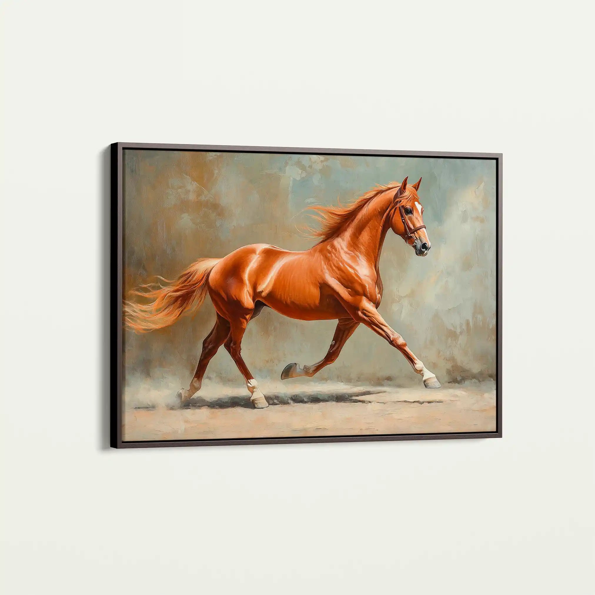 Horses 162 Canvas Art 90 x 60 cm / Stretched on hidden frame