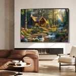Landscape 162 Canvas Art 90 x 60 cm / Stretched on hidden frame