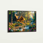 Landscape 162 Canvas Art 90 x 60 cm / Stretched on hidden frame